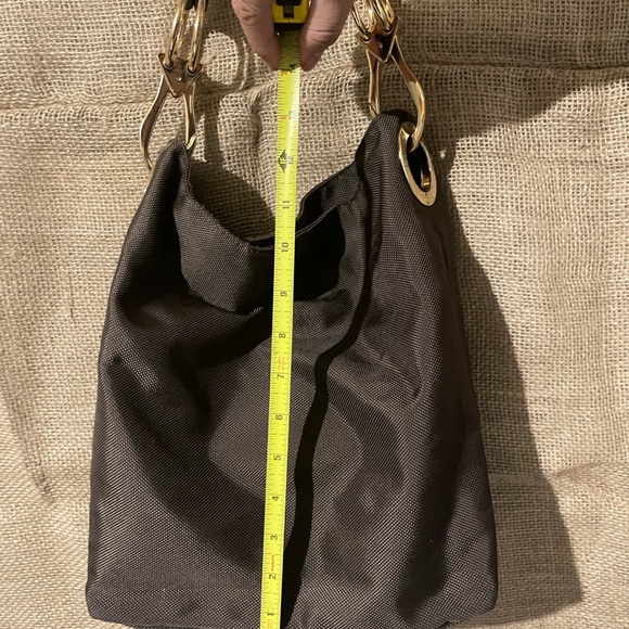 JPK PARIS 75 Brown Nylon Canvas Shopper Tote Shoulder Handbag - Picture 5 of 7